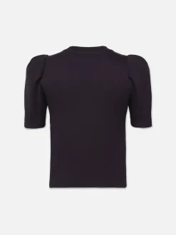 Draped Femme Tee in Navy