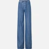Drawstring Wide Leg in Ghost