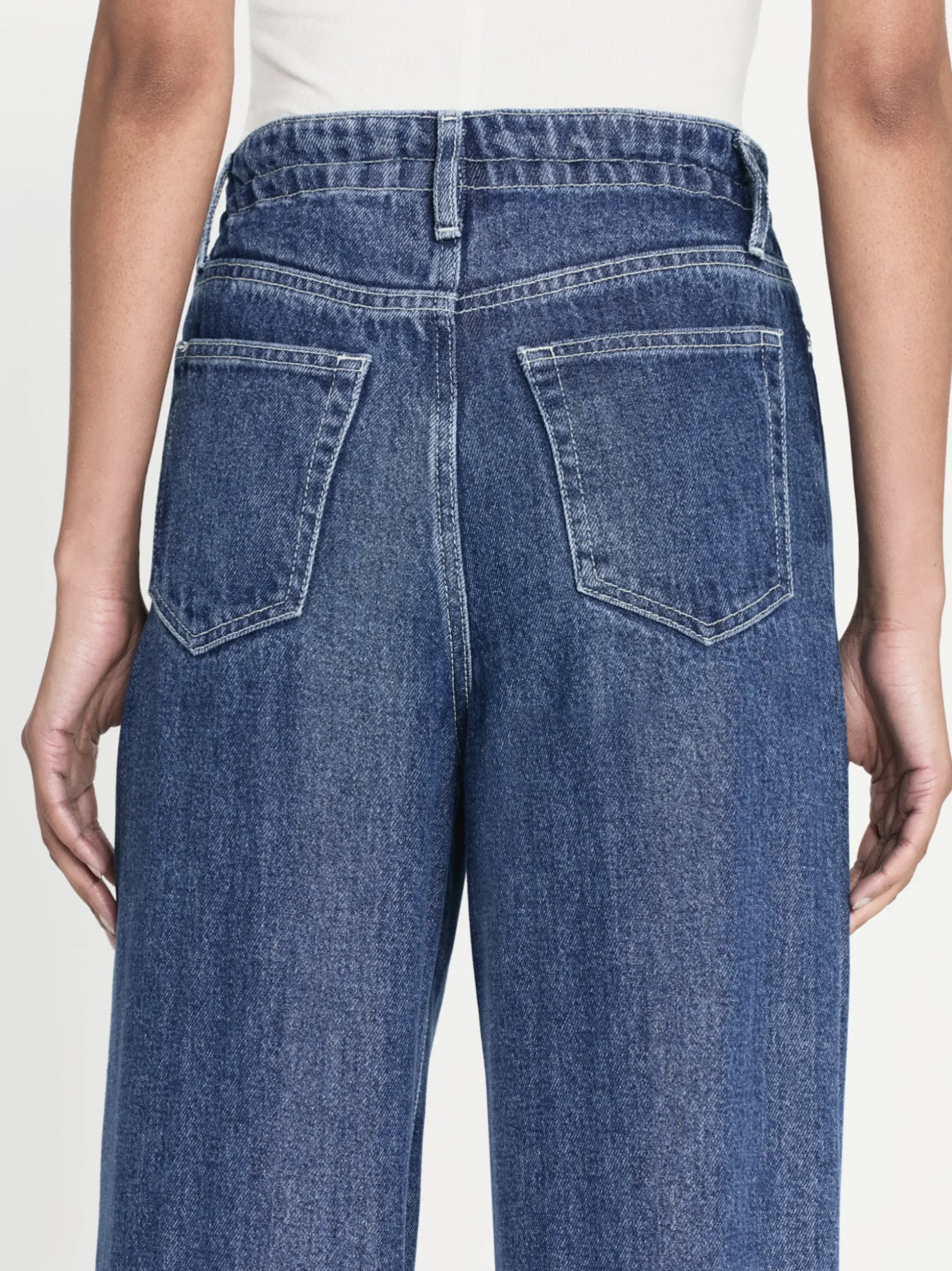 Drawstring Wide Leg in Ghost
