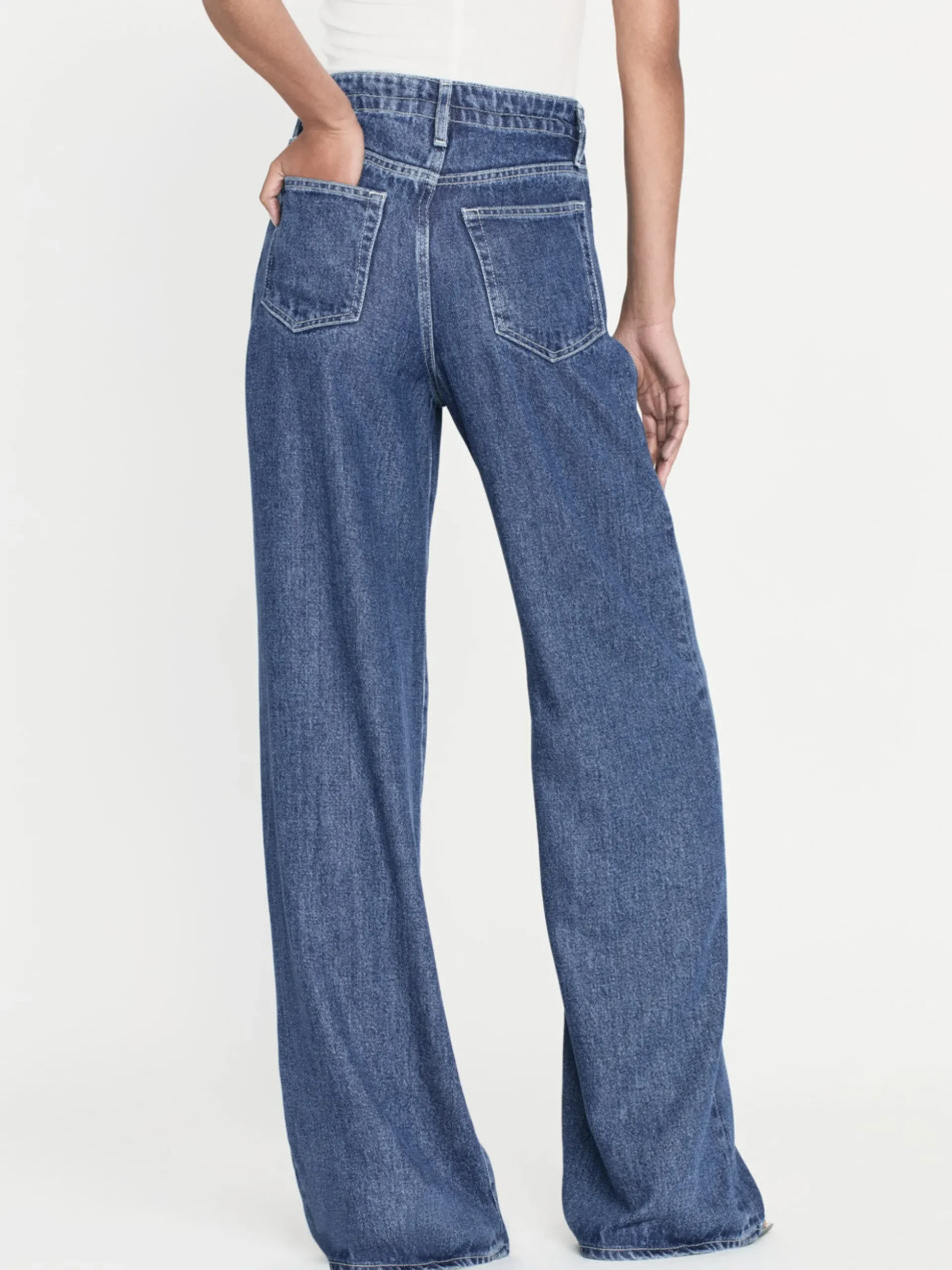 Drawstring Wide Leg in Ghost