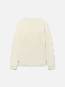 Duo Fold Crew in White Canvas