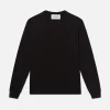 Duo Fold Long Sleeve Crew in Noir