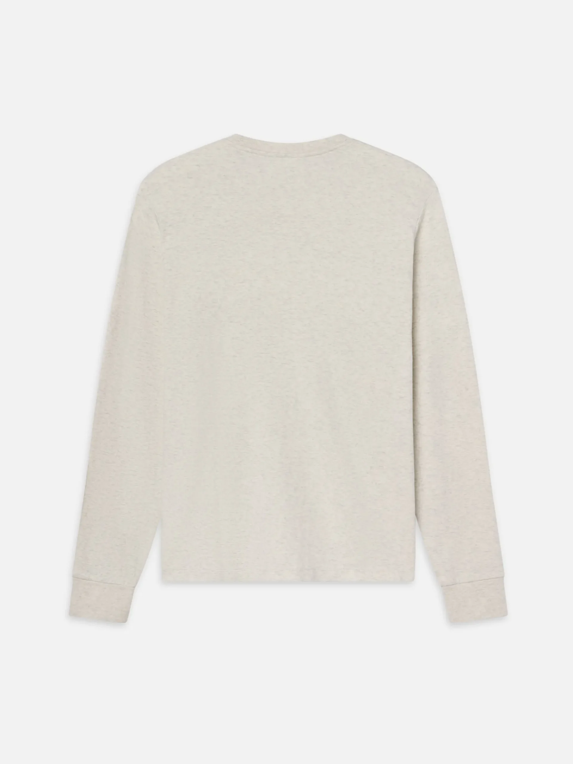 Duo Fold Long Sleeve Crew in Oatmeal Heather