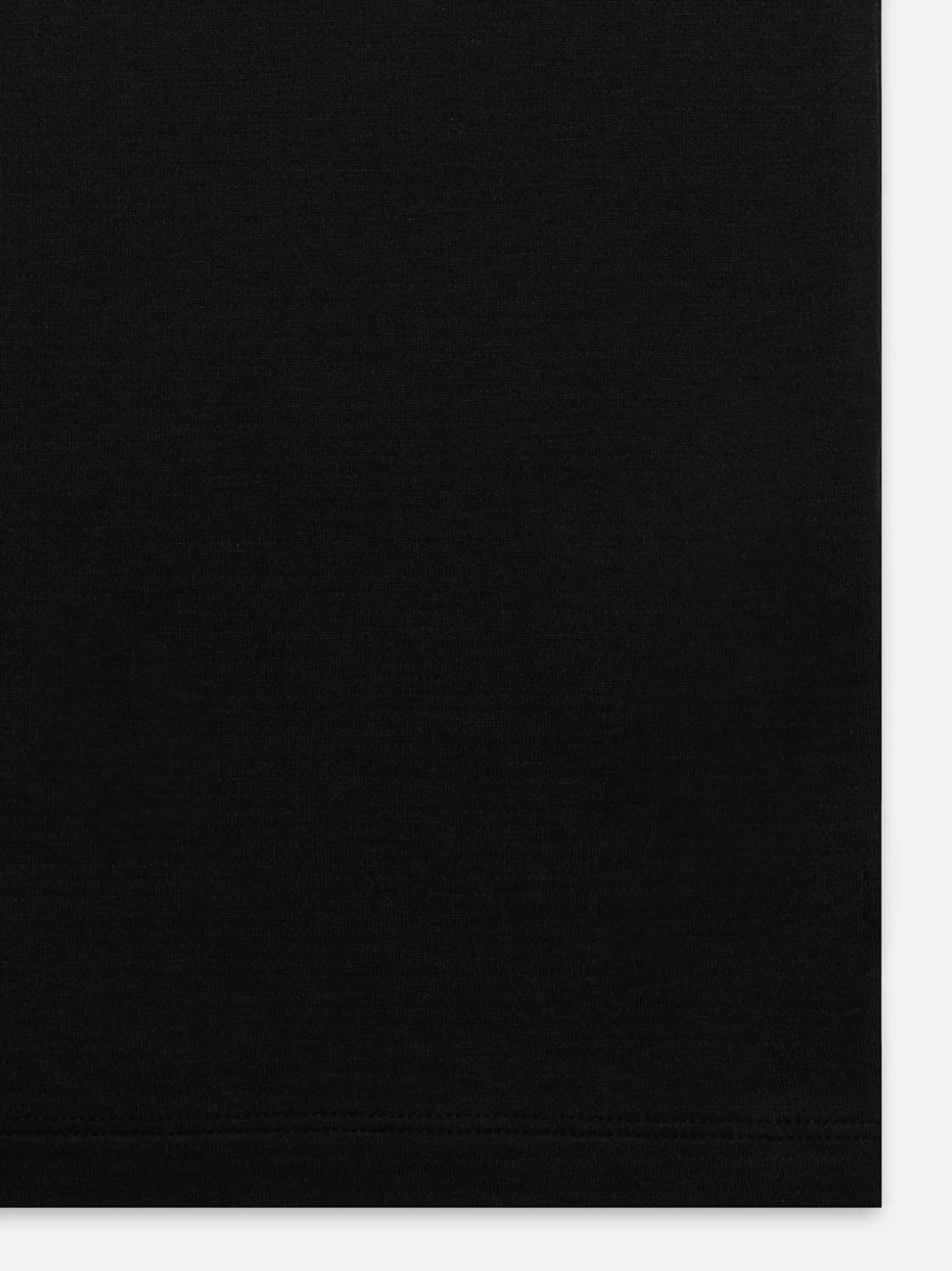 Duo Fold Long Sleeve Crew in Noir