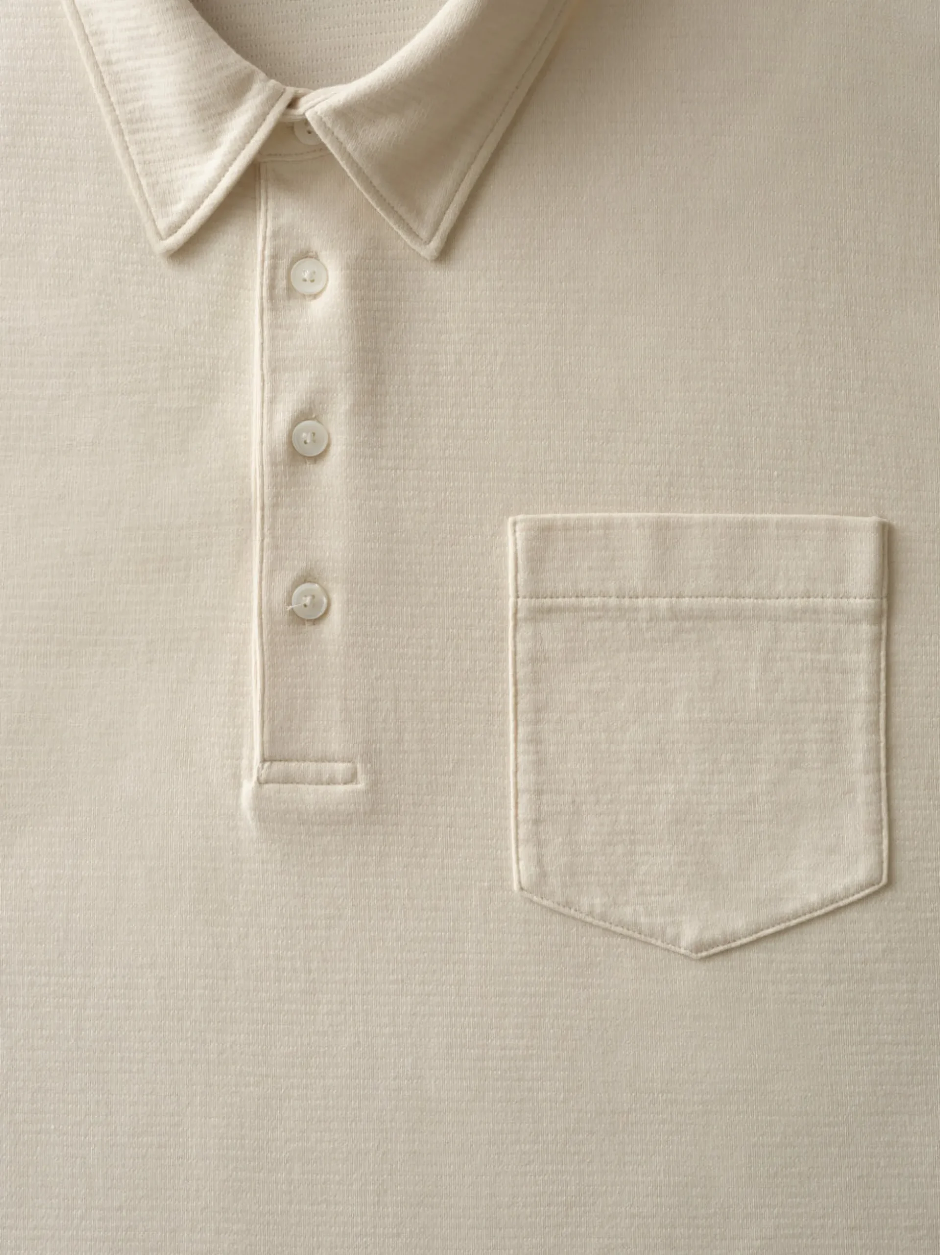 Duo Fold Polo in White Canvas