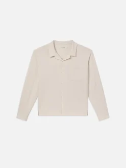 Duo Fold Relaxed Shirt in White Sand