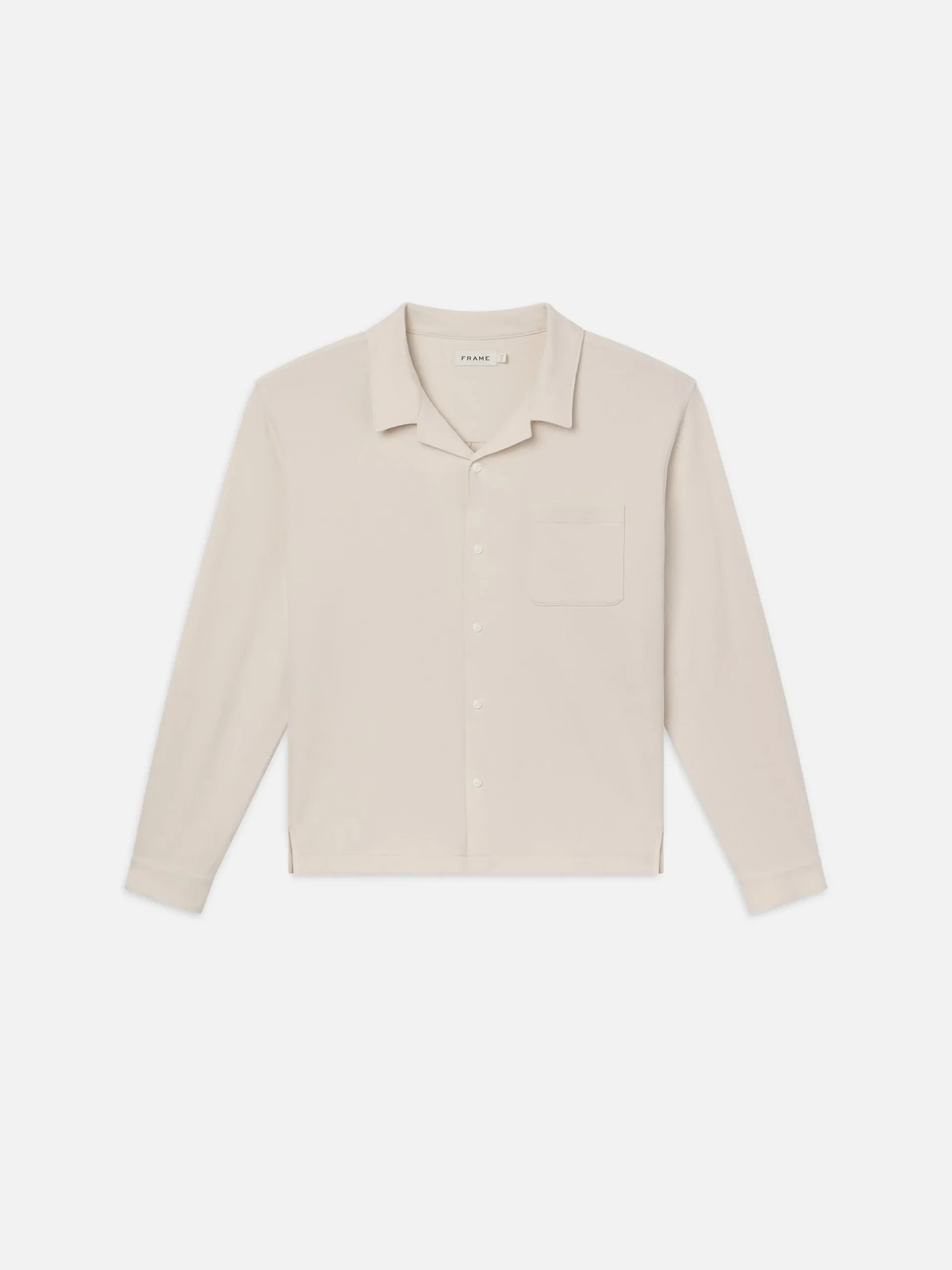 Duo Fold Relaxed Shirt in White Sand