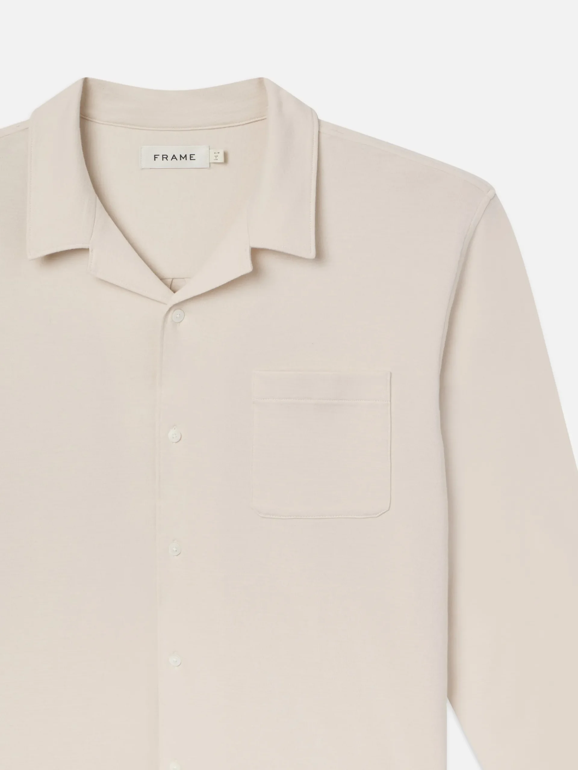 Duo Fold Relaxed Shirt in White Sand