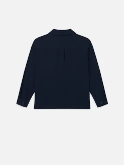 Duo Fold Relaxed Shirt in Navy