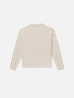 Duo Fold Relaxed Shirt in White Sand