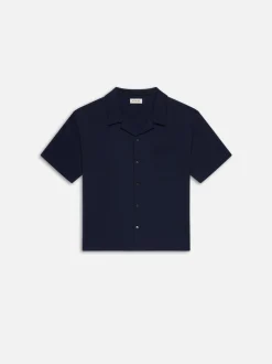 Duo Fold Relaxed Short Sleeve Shirt in Navy