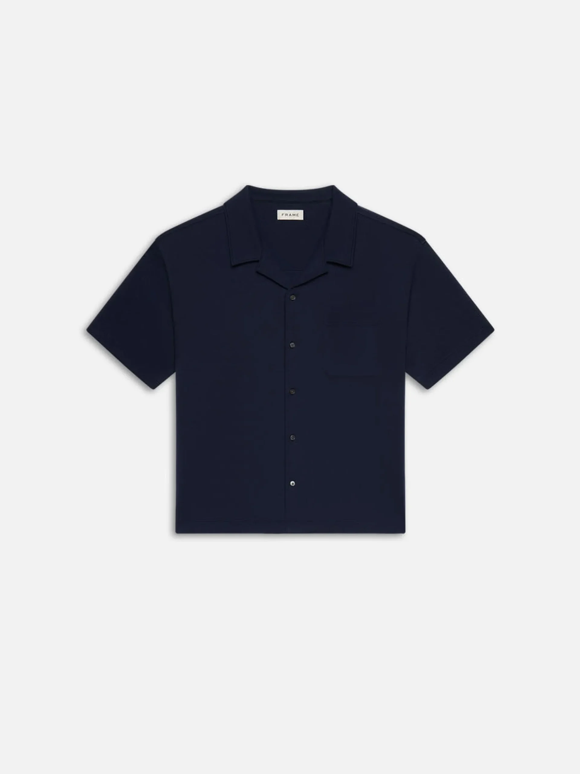 Duo Fold Relaxed Short Sleeve Shirt in Navy