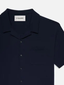 Duo Fold Relaxed Short Sleeve Shirt in Navy