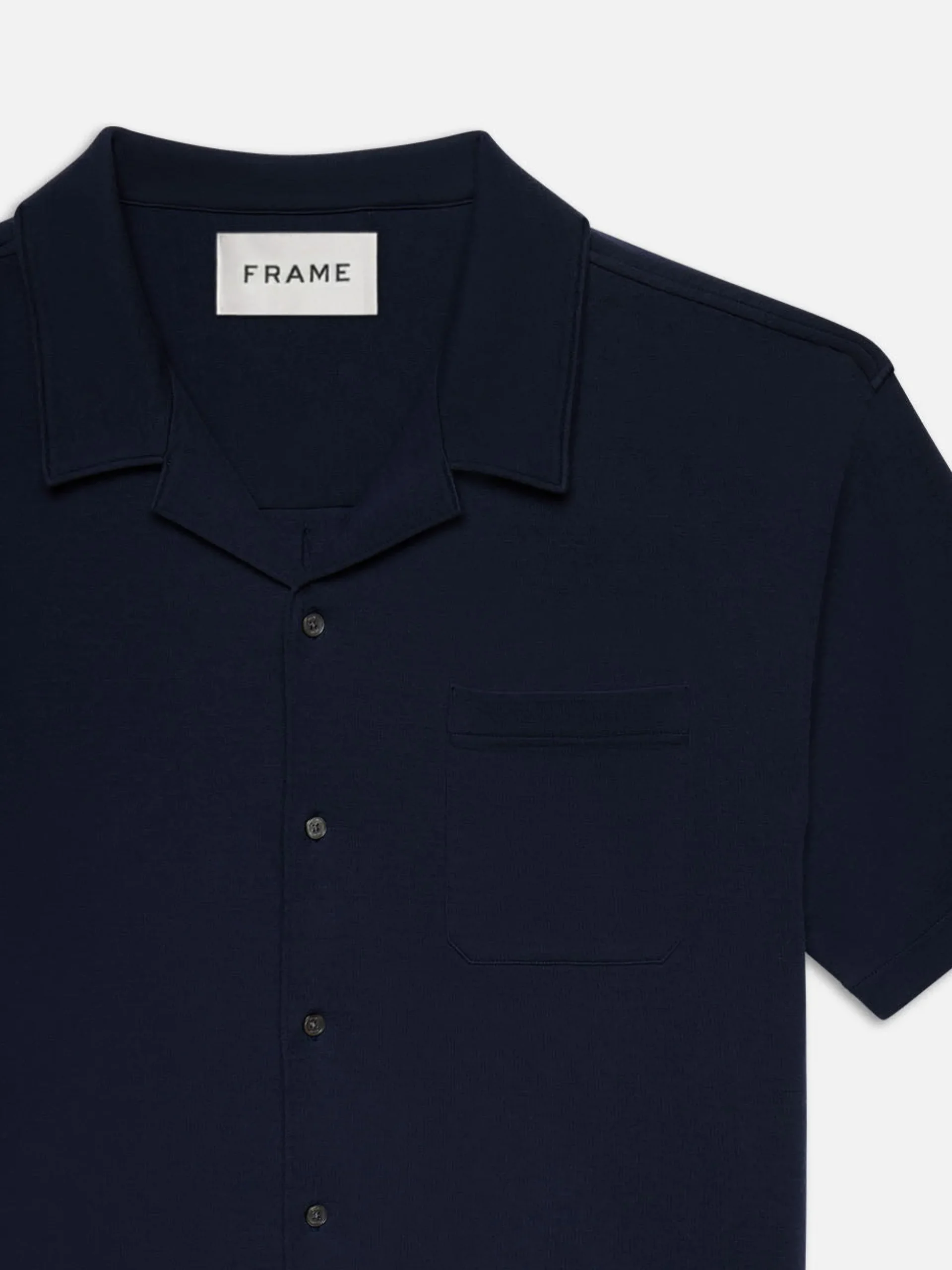 Duo Fold Relaxed Short Sleeve Shirt in Navy