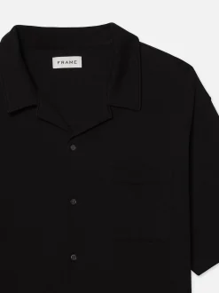 Duo Fold Relaxed Short Sleeve Shirt in Black