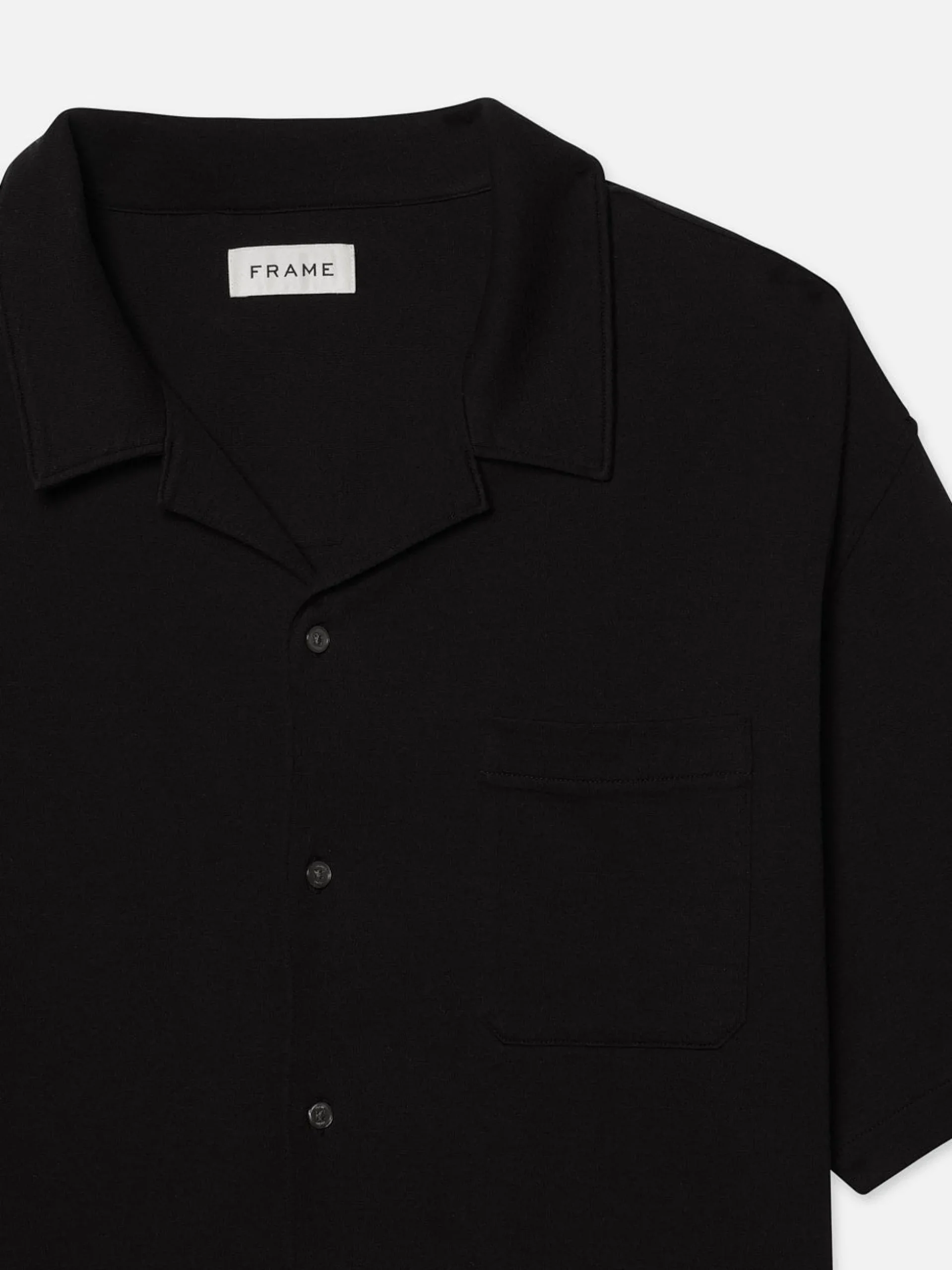 Duo Fold Relaxed Short Sleeve Shirt in Black