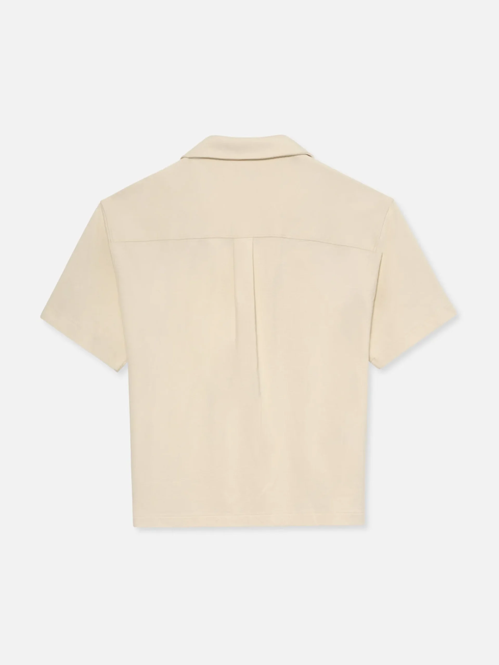 Duo Fold Relaxed Short Sleeve Shirt in White Sand