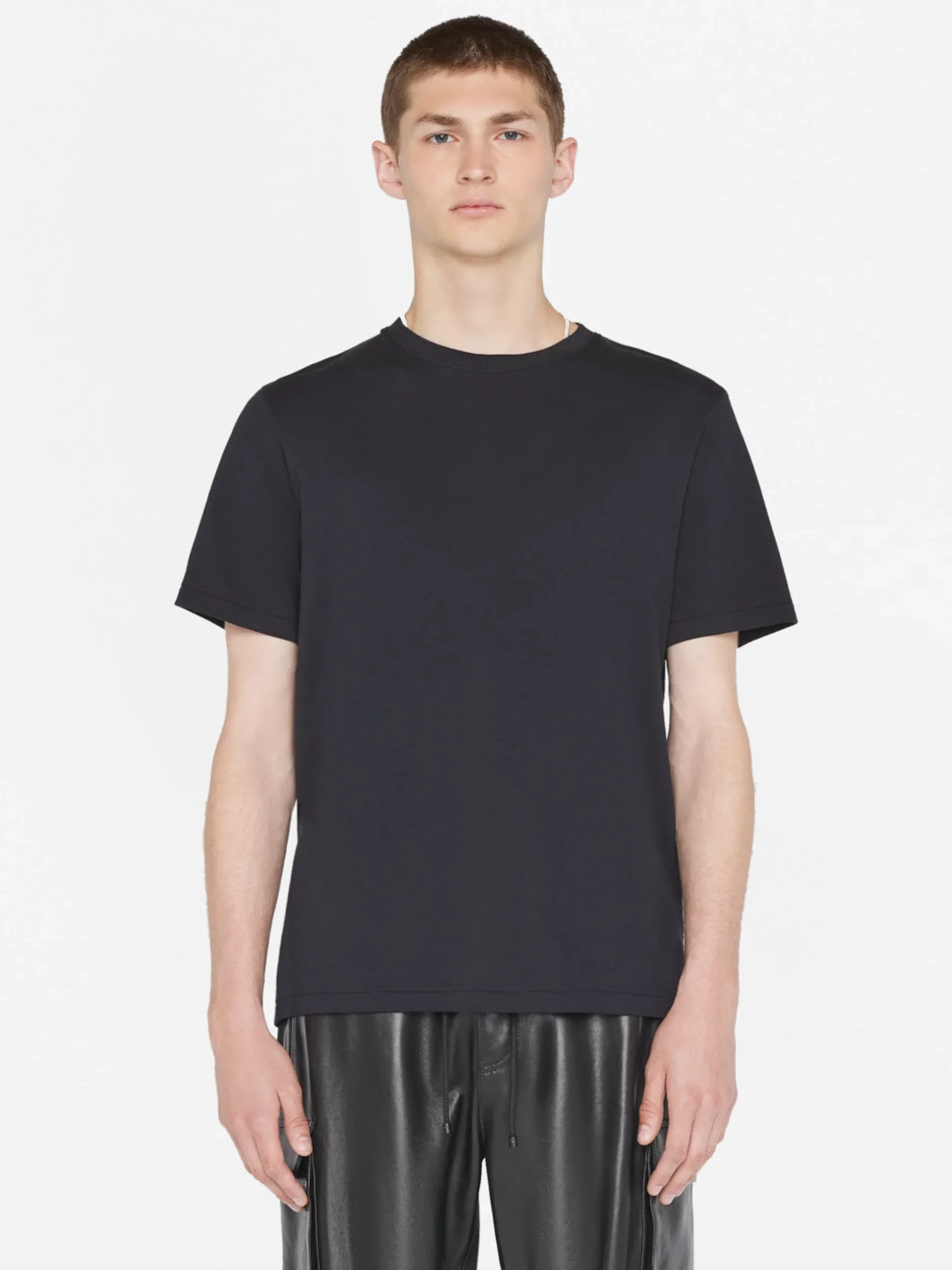 Duo Fold Tee in Noir
