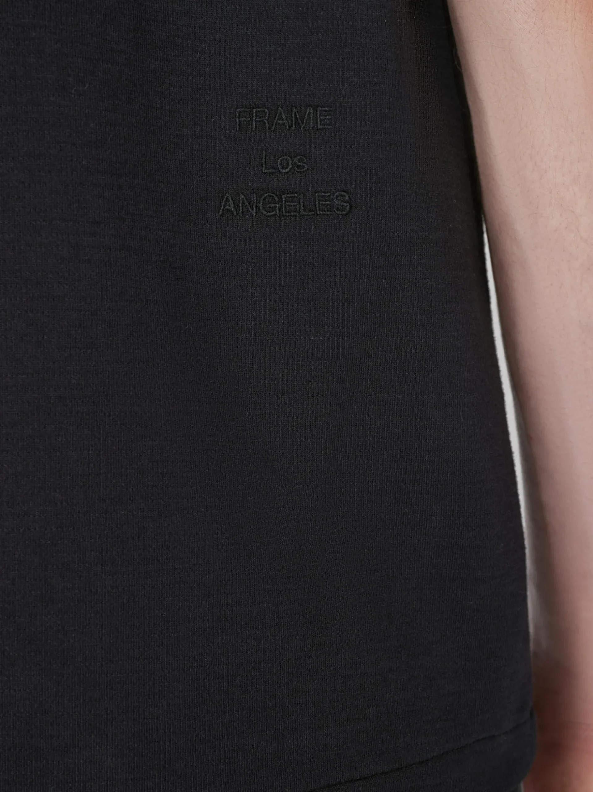 Duo Fold Tee in Noir