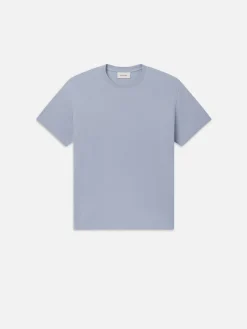 Duo Fold Tee in Soft Blue