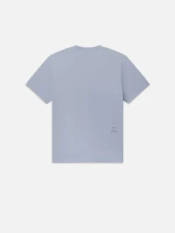 Duo Fold Tee in Soft Blue