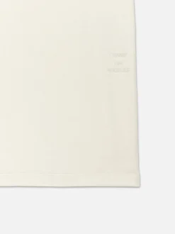 Duo Fold Tee in White Sand