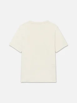Duo Fold Tee in White Sand