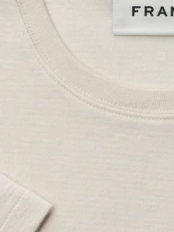 Duo Fold Tee in White Sand