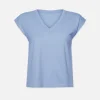 Easy V-Neck Tee in Light Blue