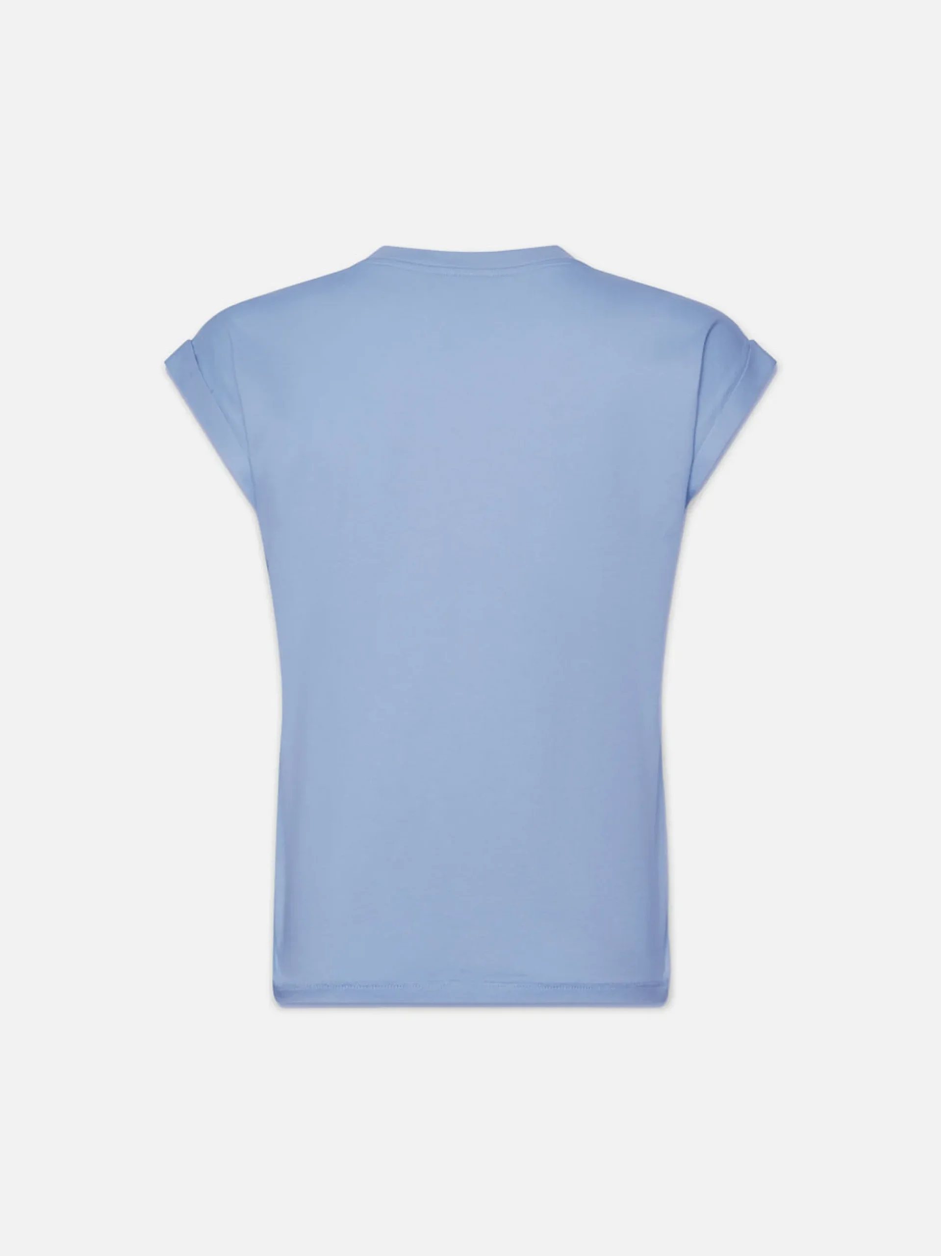 Easy V-Neck Tee in Light Blue