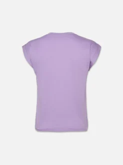 Easy V-Neck Tee in Lilac