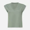 Easy V-Neck Tee in Sage
