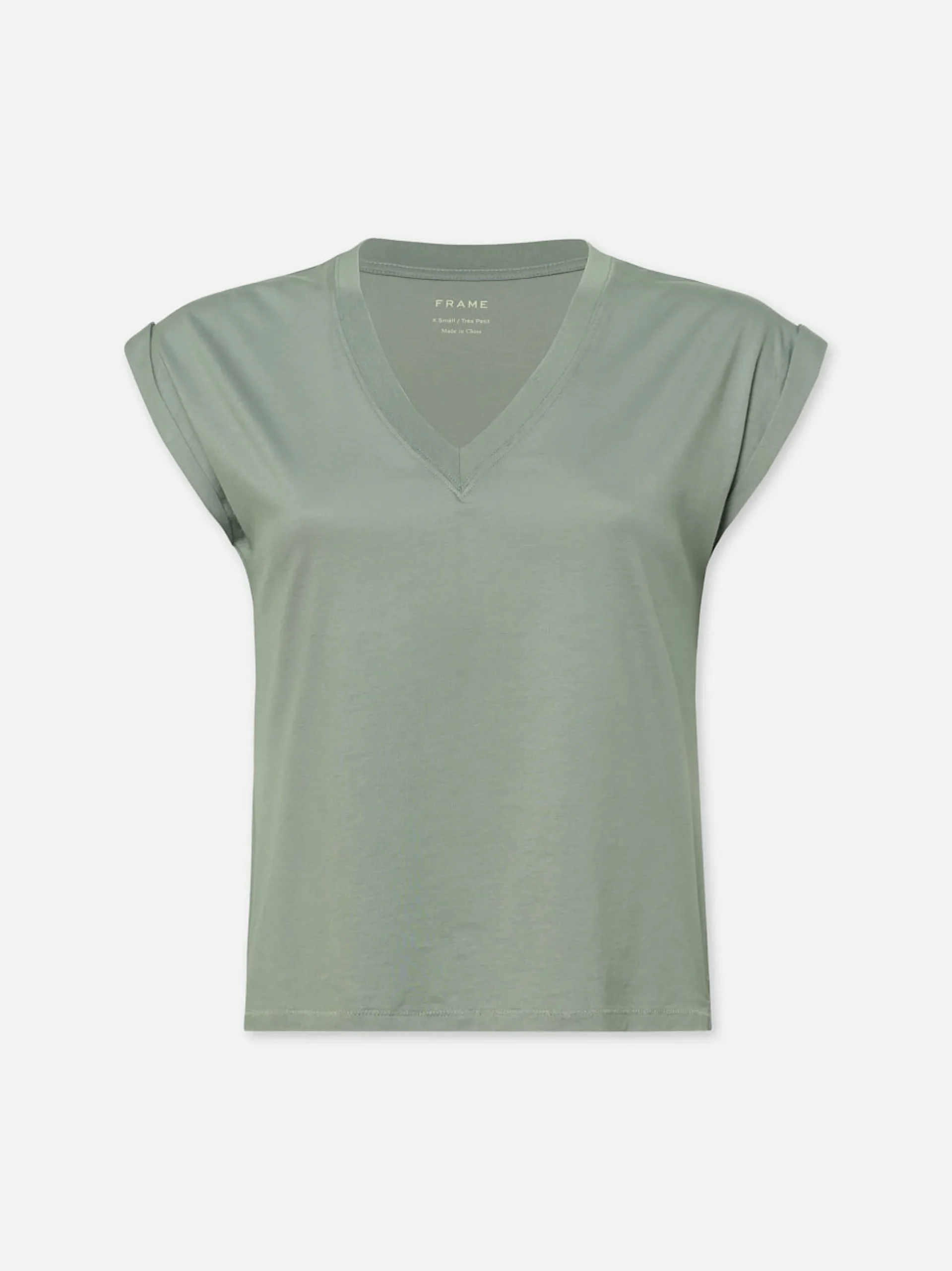 Easy V-Neck Tee in Sage