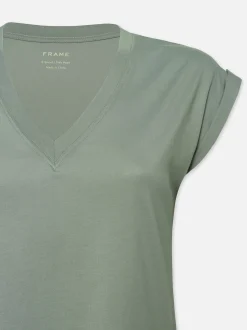 Easy V-Neck Tee in Sage