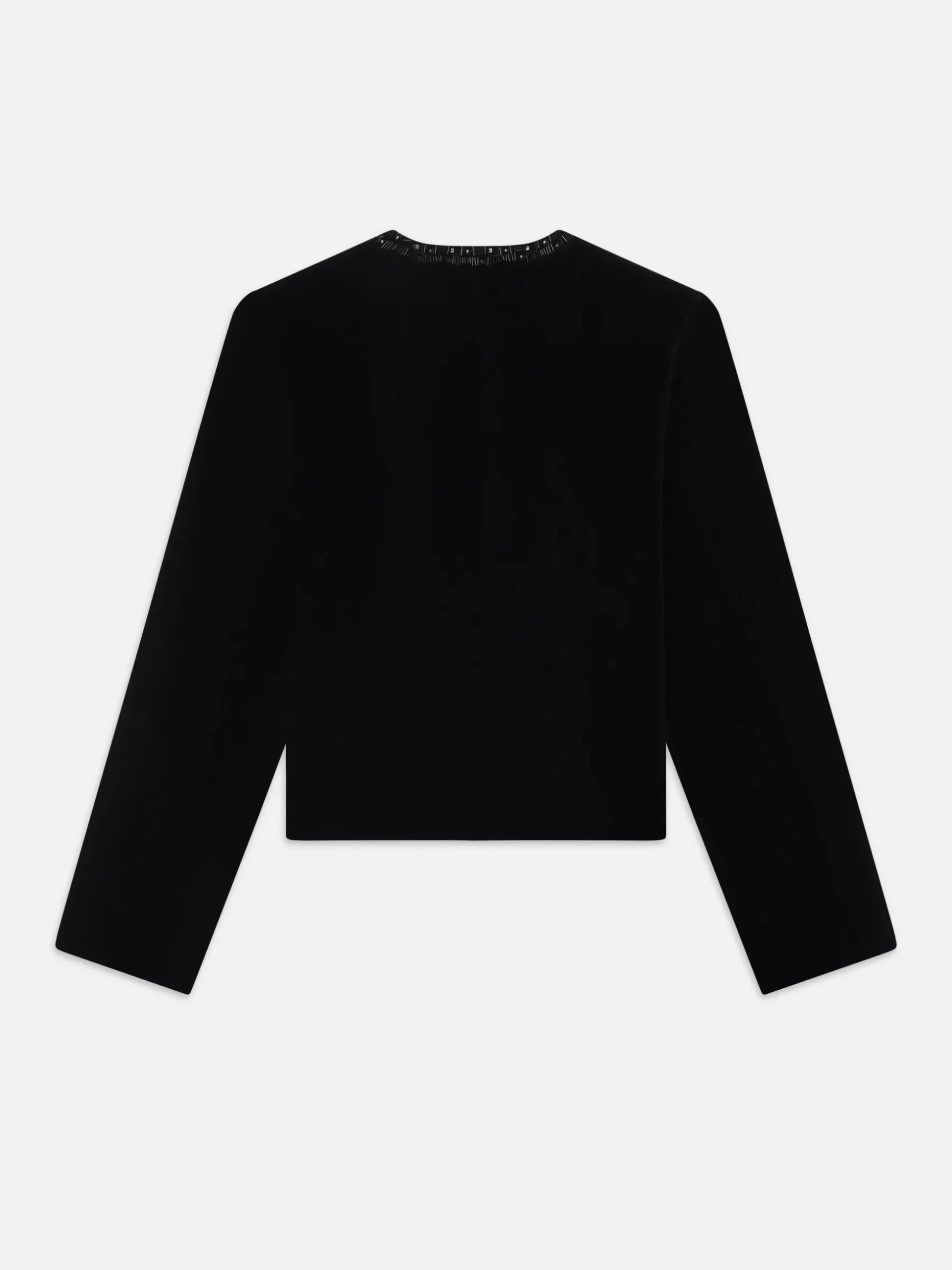 Embellished Velvet Jacket in Black