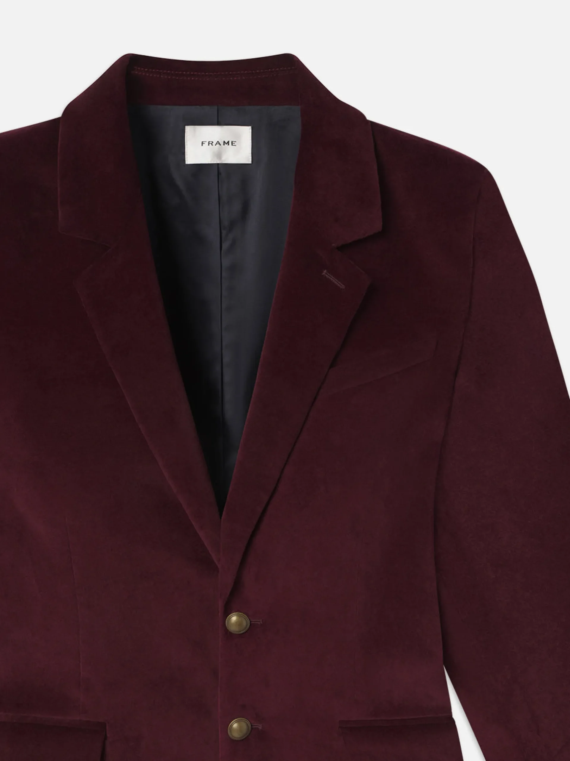 Everyday Velvet Blazer in Wine