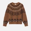 Fair Isle Sweater in Camel Multi