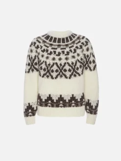 Fair Isle Sweater in Cream Multi