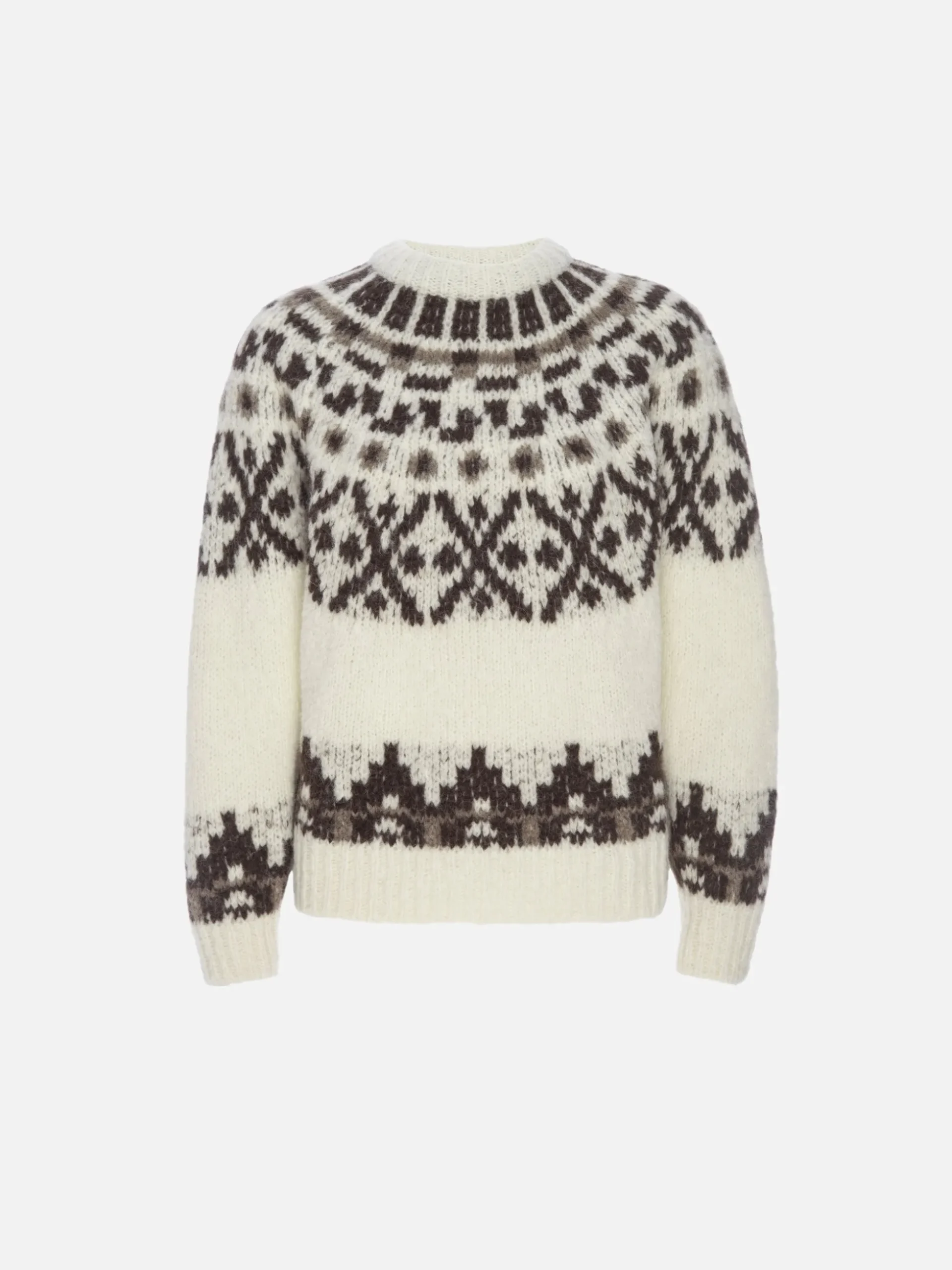 Fair Isle Sweater in Cream Multi