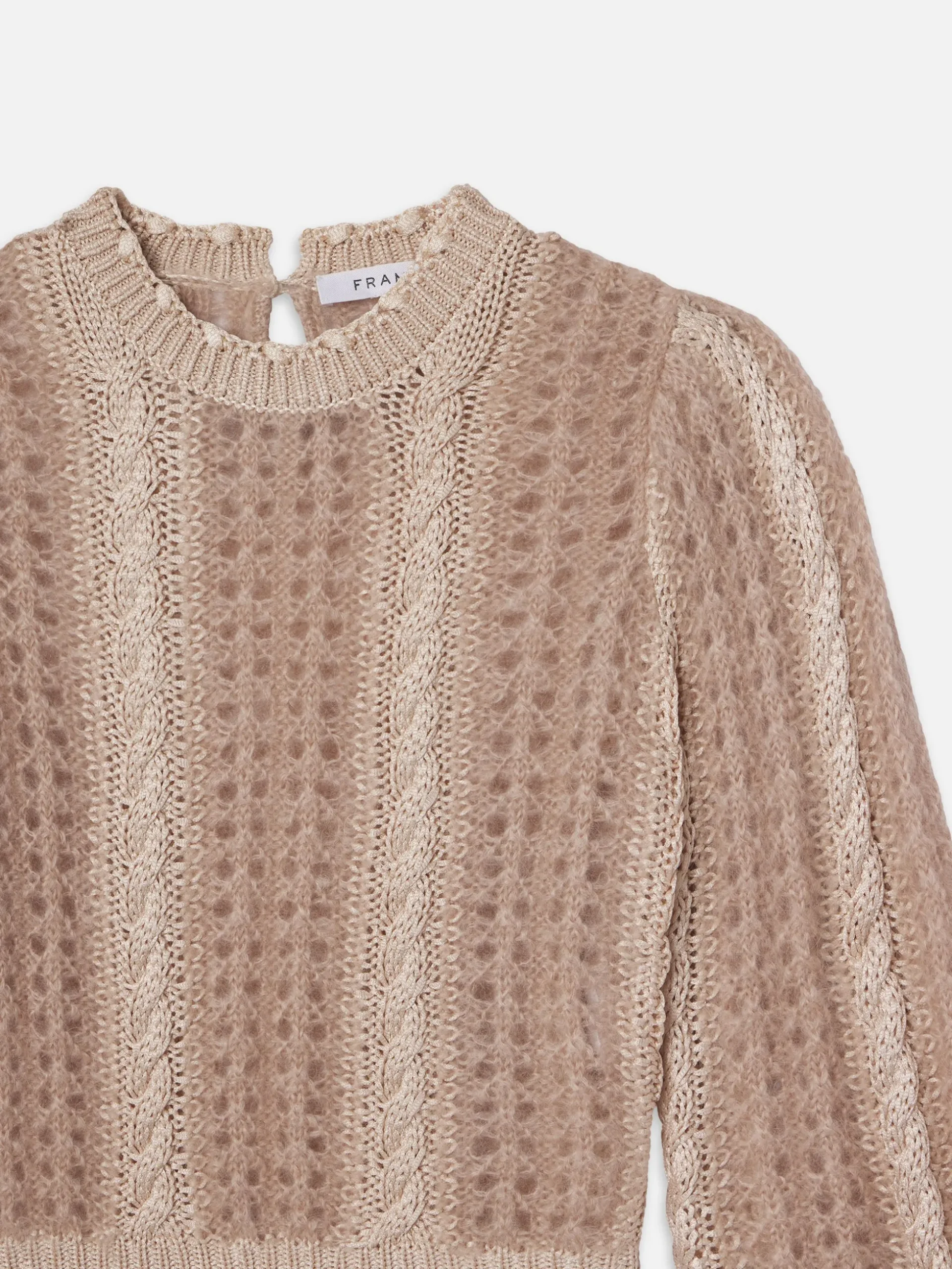 Femme Cable Mix Sweater in Blush Multi