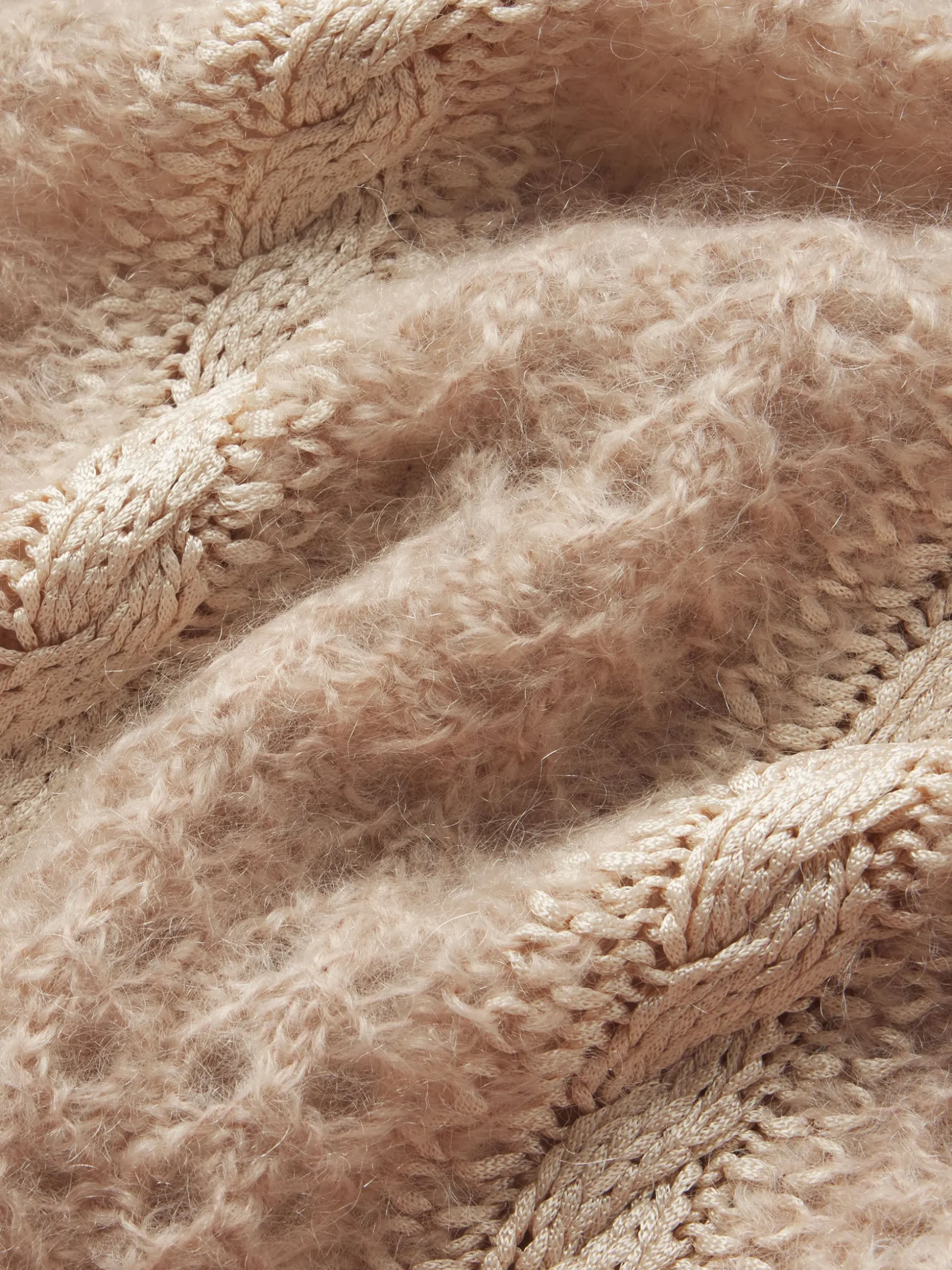 Femme Cable Mix Sweater in Blush Multi