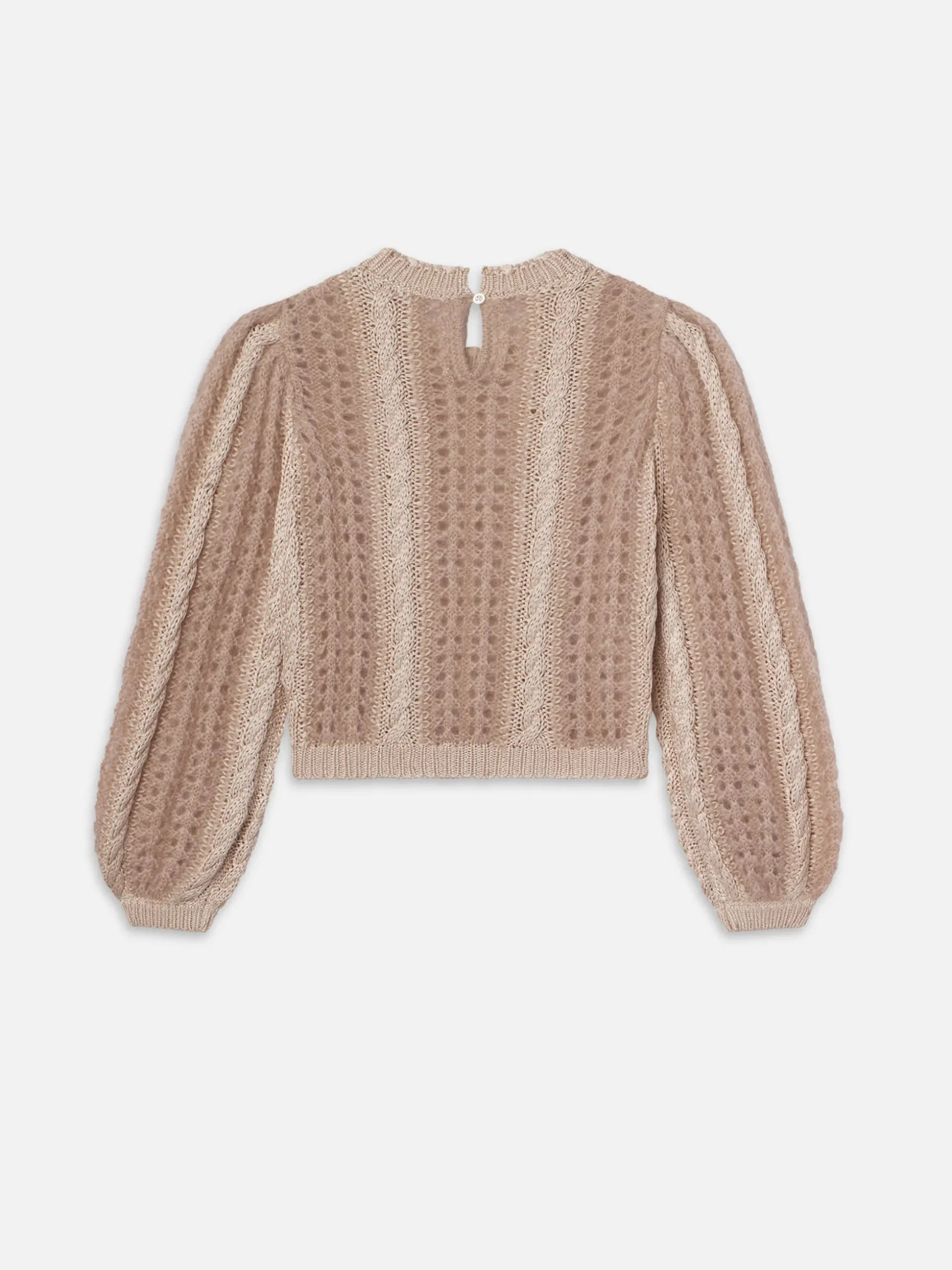 Femme Cable Mix Sweater in Blush Multi