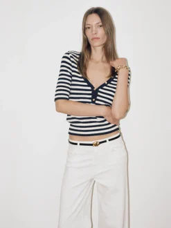 Femme Mariner Sweater in Navy Multi