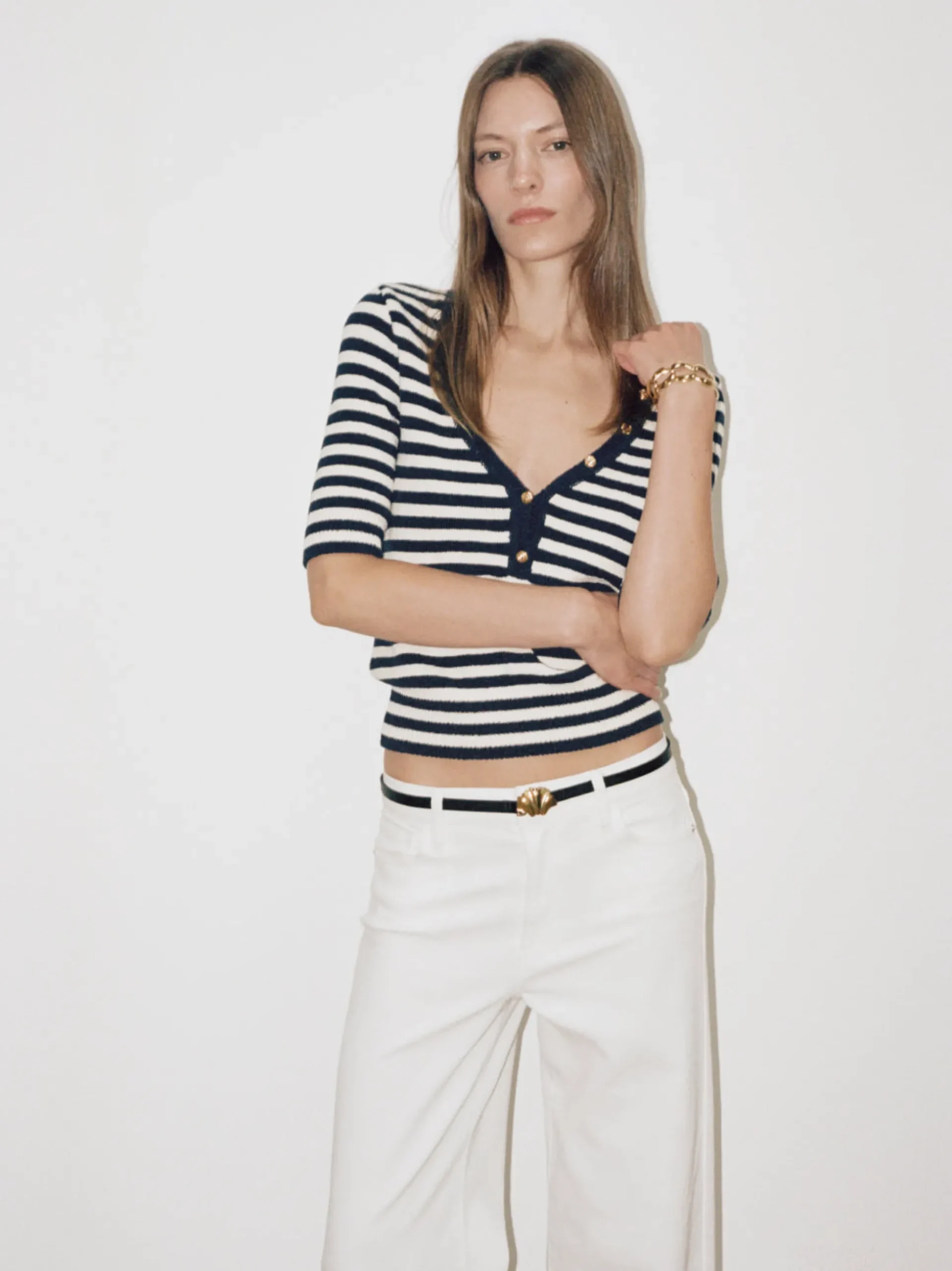 Femme Mariner Sweater in Navy Multi