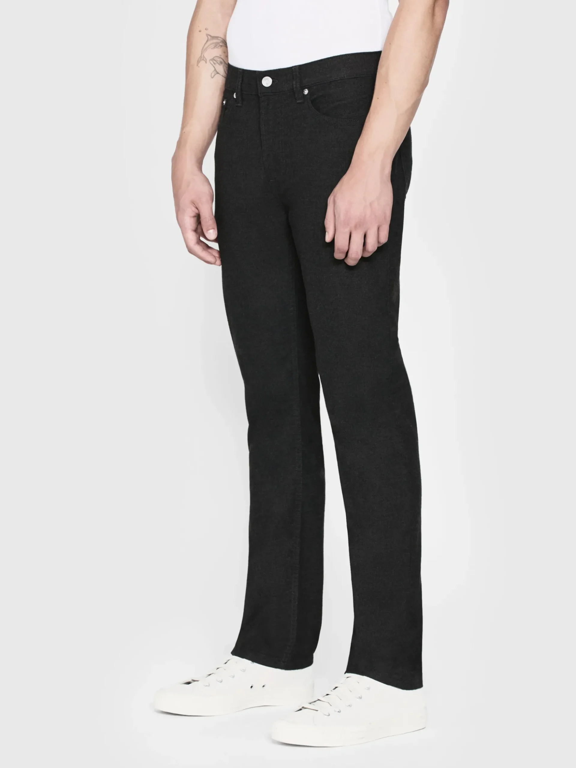 Flannel Modern Straight in Charcoal