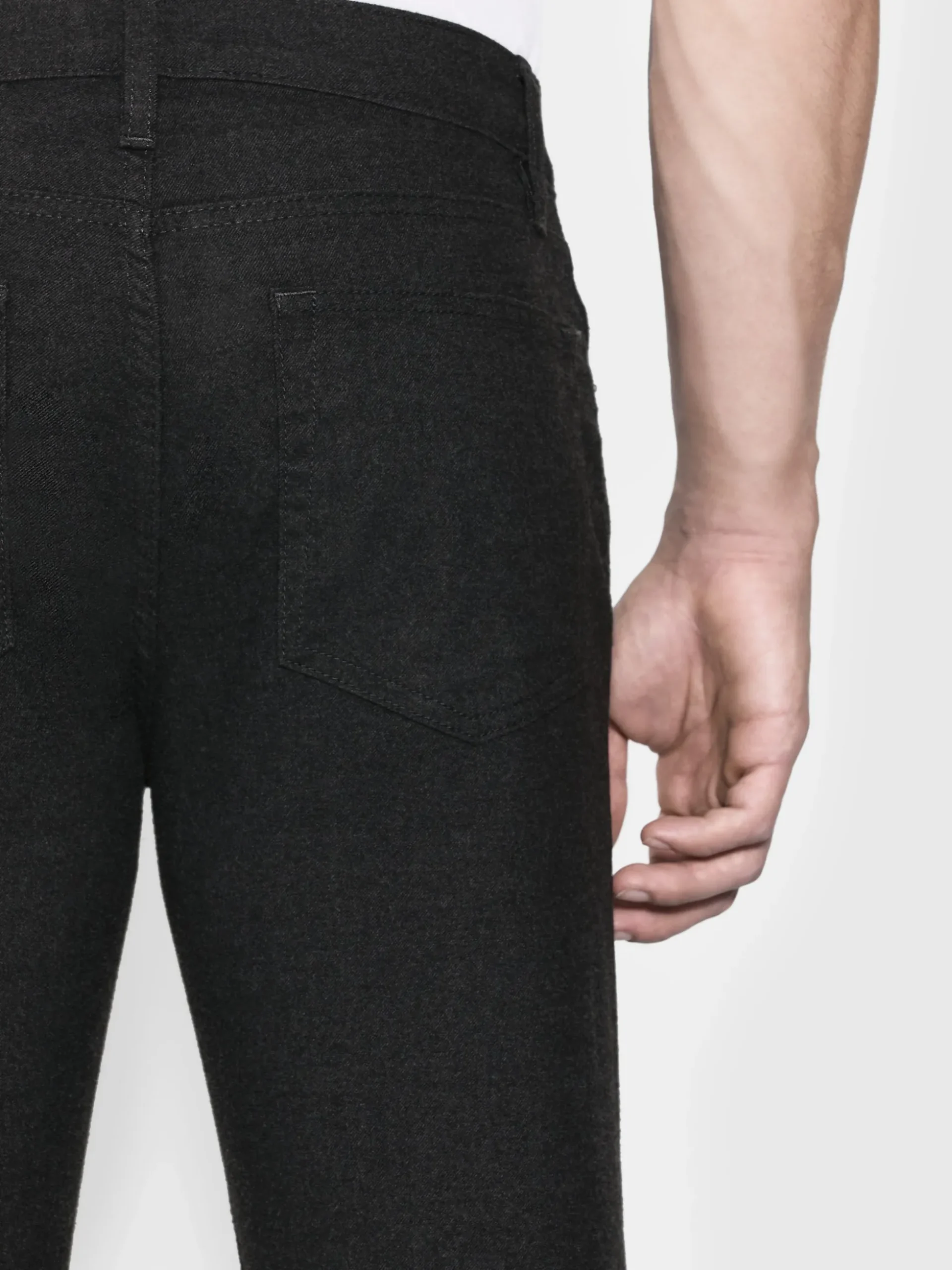 Flannel Modern Straight in Charcoal