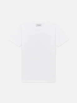 FRAME Logo Tee in Blanc