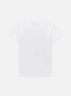 FRAME Logo Tee in Blanc