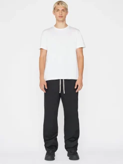 FRAME Logo Tee in Blanc