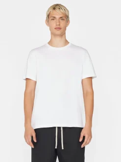 FRAME Logo Tee in Blanc
